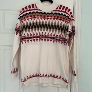 LOFT Mockneck Cream Sweater
